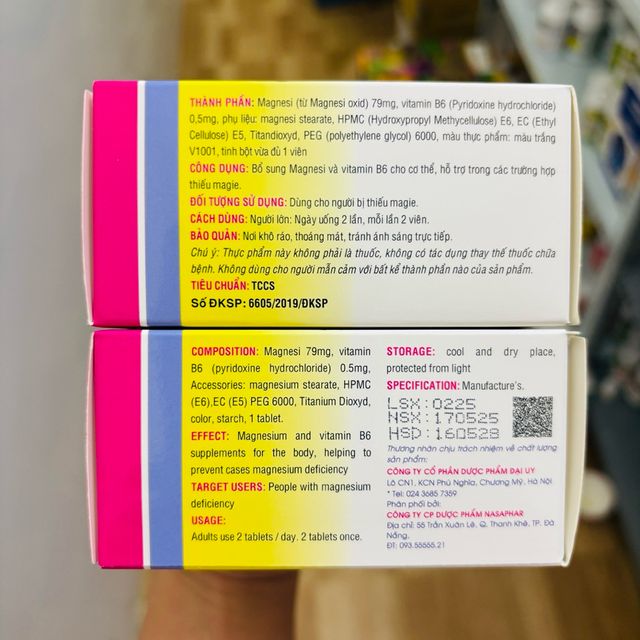 Vi&ecirc;n uống Magnesi B6