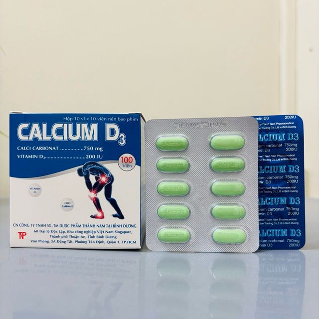 Calcium D3 h&agrave;m lượng cao 750mg