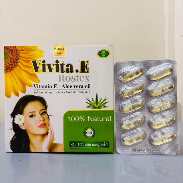 Vi&ecirc;n uống đẹp da Vitamin E chống oxy h&oacute;a