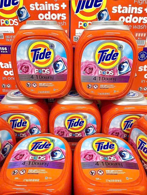 VI&Ecirc;N GIẶT QUẦN &Aacute;O TIDE PODS DOWNY 4IN1