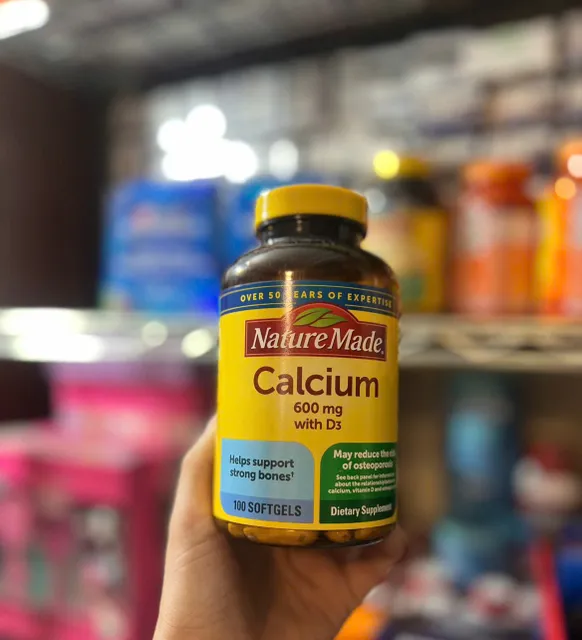 Nature Made Vi&ecirc;n Uống Canxi 600mg với D3