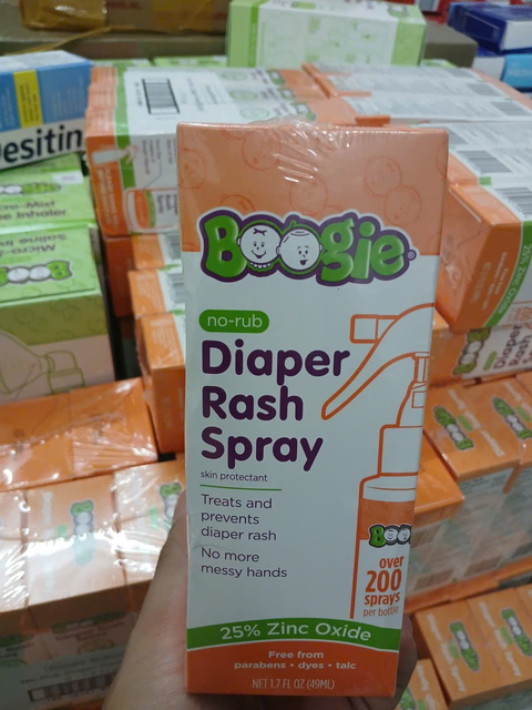 Xịt Giảm Hăm Boogie Diaper Rash Cream Spray