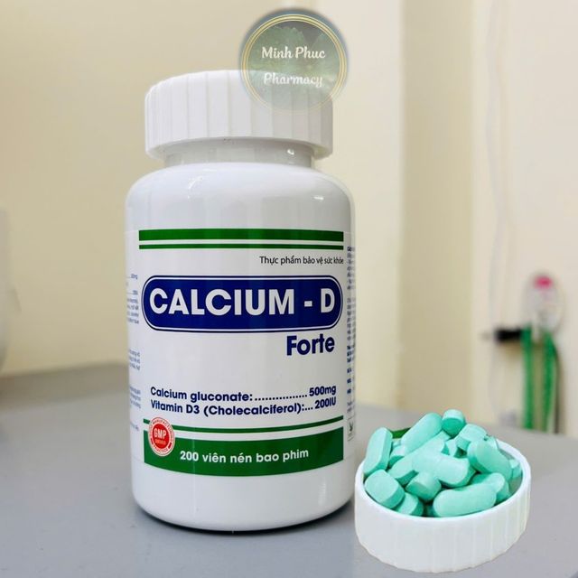 Canxi hữu cơ + Vitamin D CALCIUM D FORTE