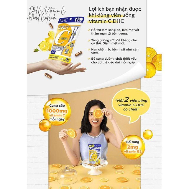 Vi&ecirc;n uống DHC Vitamin C 1000mg