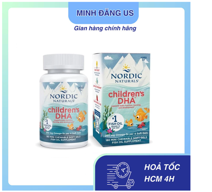 DHA Nordic Naturals Children's DHA 90 Vi&ecirc;n