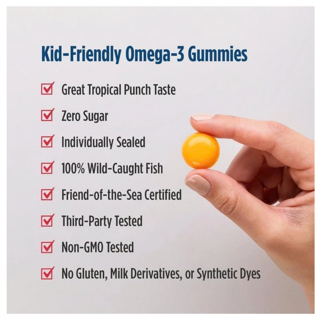 Kẹo Nhai DHA Cho B&eacute; Nordic Naturals Packaging