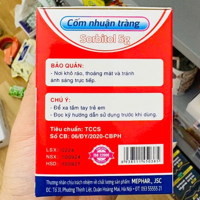 Cốm pha Sorbitol 5g