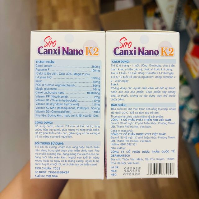 Canxi Nano K2 tảo biển đỏ