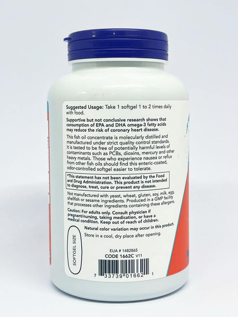 Dầu c&aacute; Omega-3 Now Ultra Omega-3 500 EPA/ 250 DHA