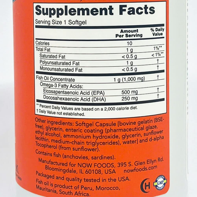 Dầu c&aacute; Omega-3 Now Ultra Omega-3 500 EPA/ 250 DHA