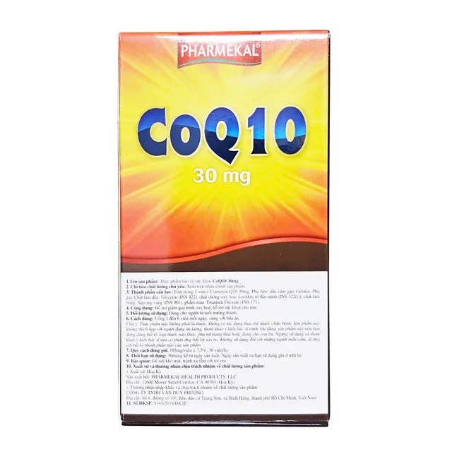 Chứng nhận sản phẩm CoQ10 Fobe