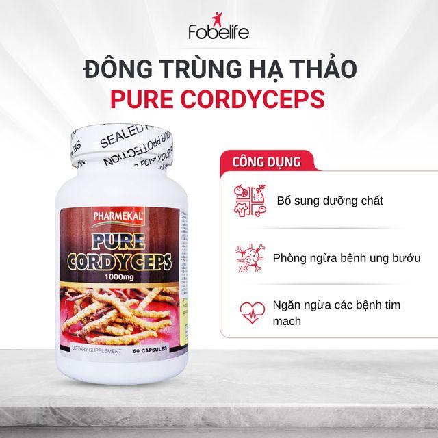 Vi&ecirc;n Uống Đ&ocirc;ng Tr&ugrave;ng Pure Cordyceps Fobe