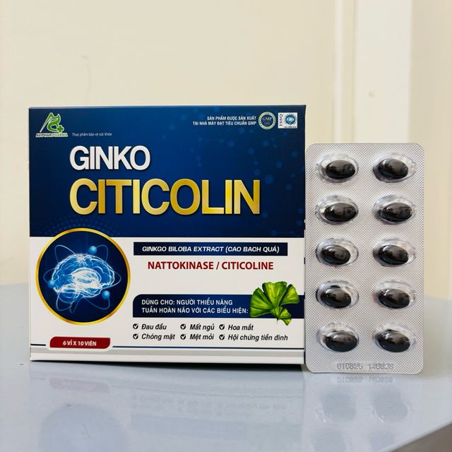 Bổ n&atilde;o ngừa đột quị Ginko CITICOLIN