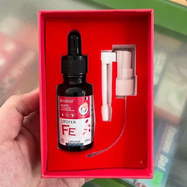 Sắt hữu cơ nhỏ giọt v&agrave; xịt LIPOFER FE 3