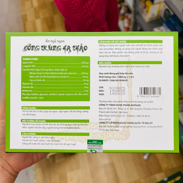Đ&ocirc;ng Tr&ugrave;ng Hạ Thảo Aviphar