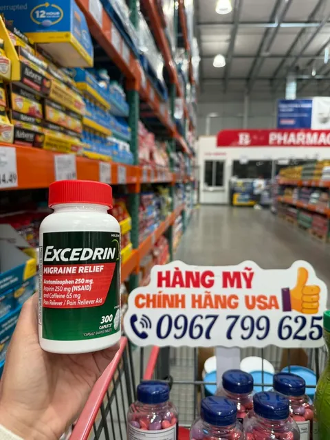 Vi&ecirc;n uống Excedrin Migraine 300 vi&ecirc;n