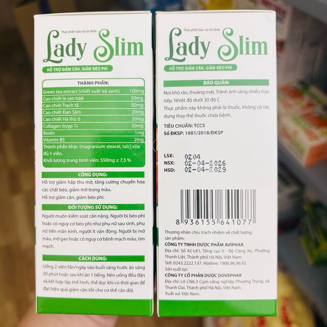 Vi&ecirc;n giảm c&acirc;n LADY SLIM