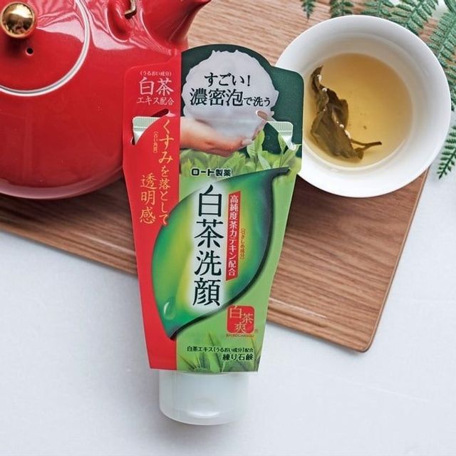 Sữa Rửa Mặt Tr&agrave; Xanh Shirochasou Rohto 120g
