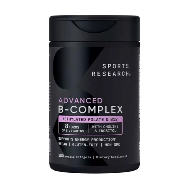 Vi&ecirc;n bổ sung Vitamin B Sports Research Advanced B-Complex 180 vi&ecirc;n