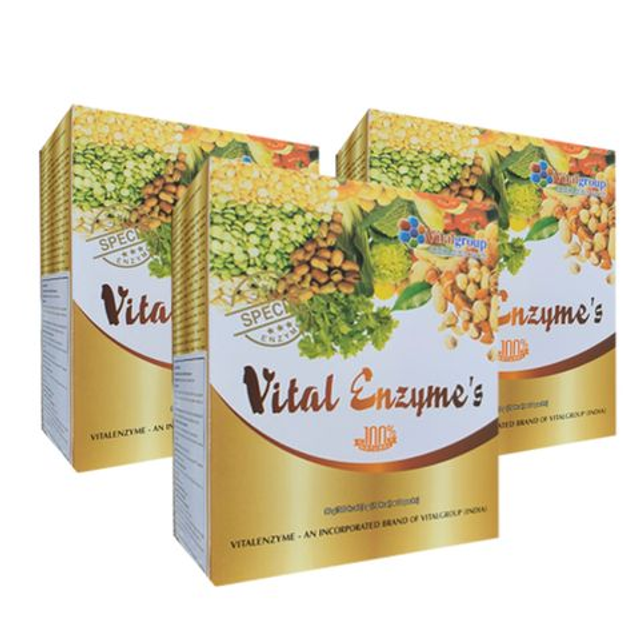Combo 3 Hộp Vi&ecirc;n Uống Thanh Lọc Cơ Thể Vital Enzymes