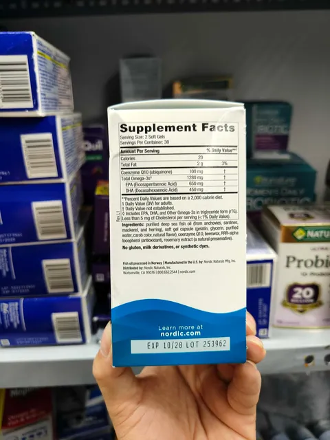 Dầu c&aacute; Omega-3 Nordic Naturals Ultimate Omega CoQ10 60 Softgels