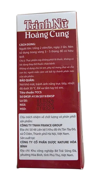 Sản phẩm Trinh nữ ho&agrave;ng cung Nature