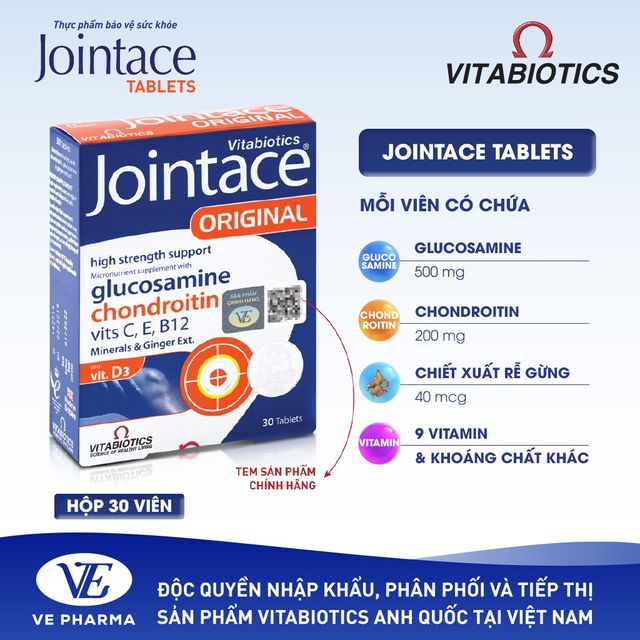 Th&agrave;nh phần JOINTACE TABLETS