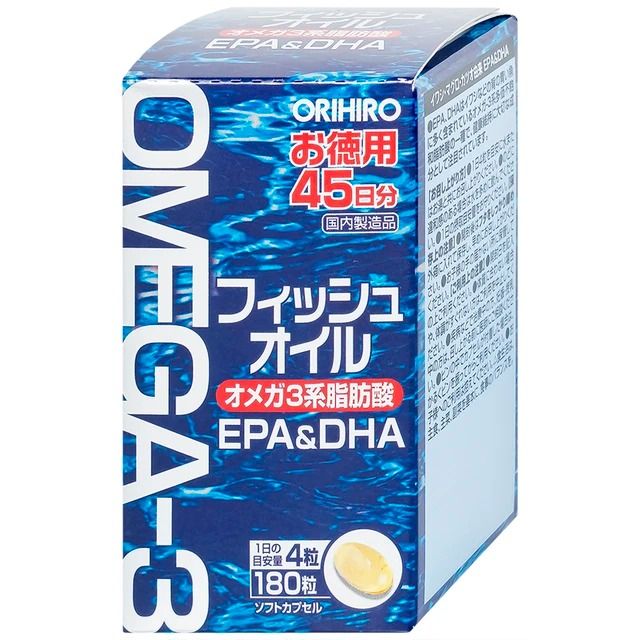 Vi&ecirc;n uống hỗ trợ cho n&atilde;o bộ v&agrave; thị lực Orihiro Fish Oil
