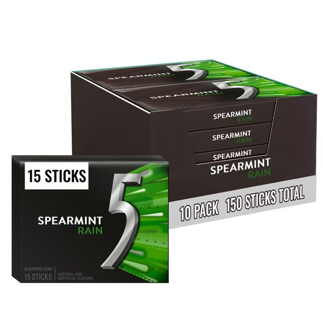 Kẹo cao su 5 GUM hương bạc h&agrave; Spearmint Rain 1