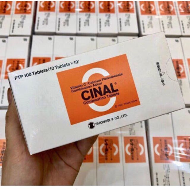Vi&ecirc;n uống trắng da Cinal C Vitamin C Nhật Bản