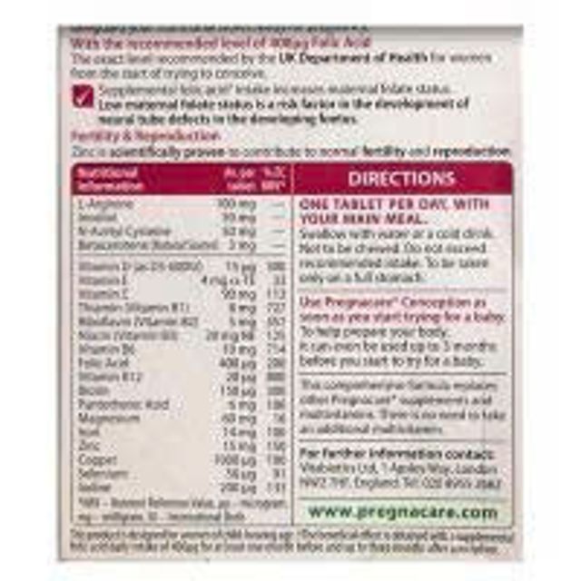 Pregnacare Before Conception
