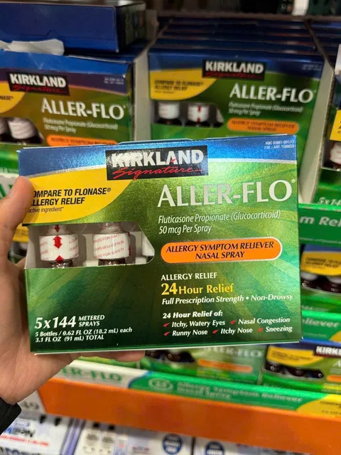 Set 5 chai Xịt Mũi Aller-Flo Kirkland của Mỹ