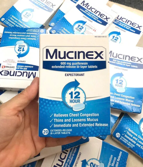 Vi&ecirc;n uống cắt cơn ho c&oacute; đ&agrave;m Mucinex 600mg