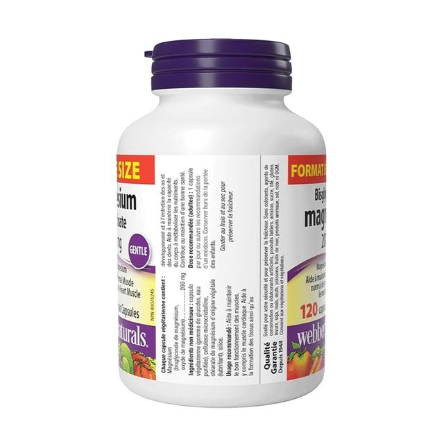 Webber Naturals Magnesium Bisglycinate 200mg