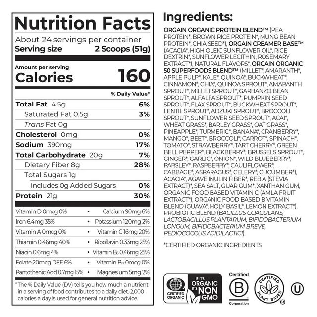 Orgain Organic Protein Superfoods