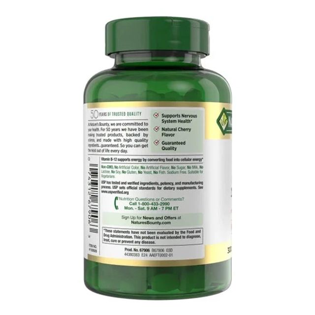 Nature&rsquo;s Bounty Vitamin B12 2500mcg