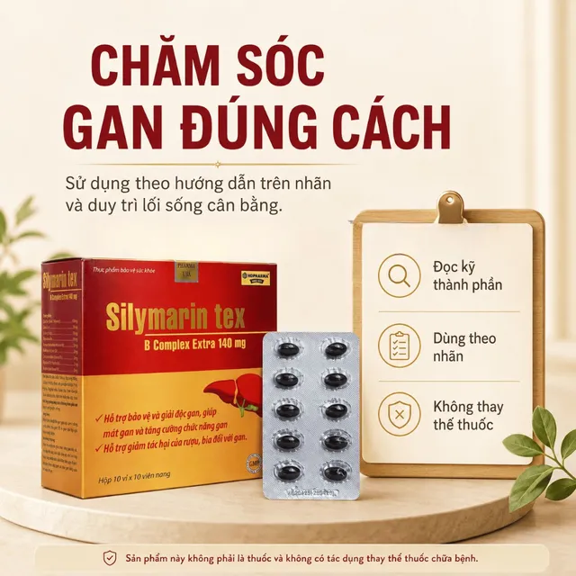Vi&ecirc;n uống SILYMARIN TEX ĐỎ 100V - H&igrave;nh ảnh sản phẩm