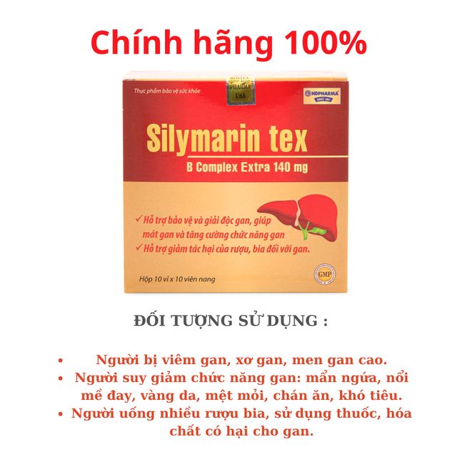 Viễn uống bổ gan Silymarin Tex