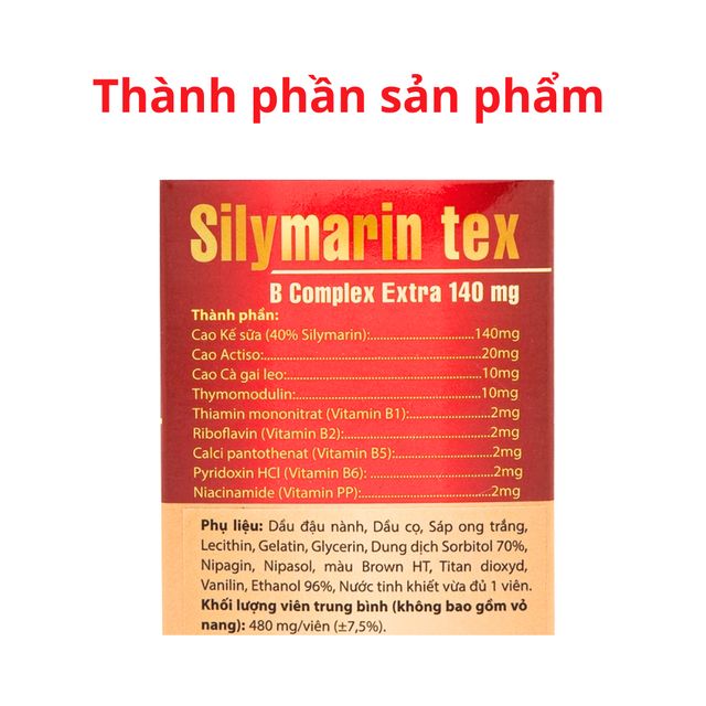 Vi&ecirc;n uống bổ gan Silymarin Tex
