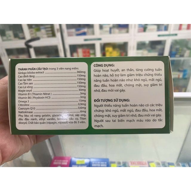 GINKOMEGA 3 Q10 - Tăng cường hoạt huyết