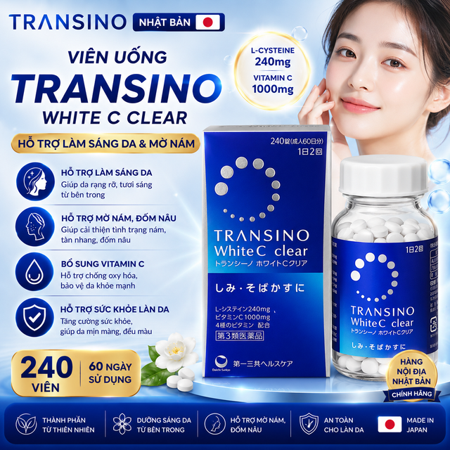 Vi&ecirc;n uống Transino White C Clear