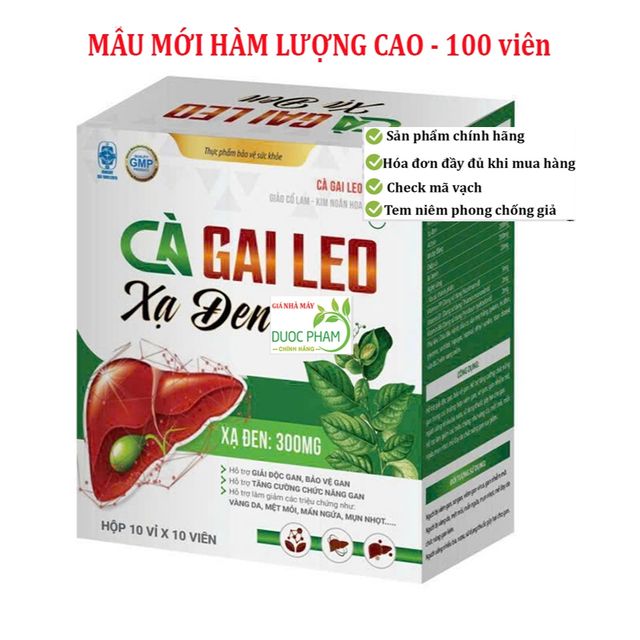Vi&ecirc;n uống C&agrave; gai leo xạ đen giải độc gan