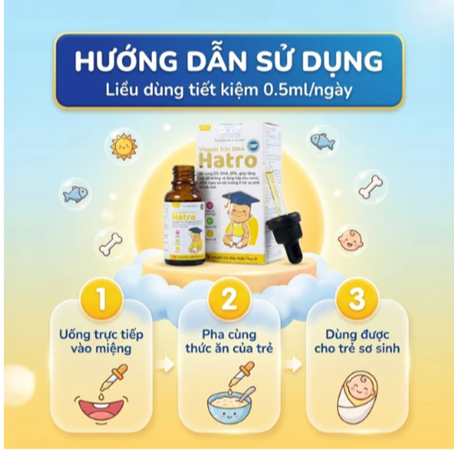 Vitamin D3+ DHA Hatro