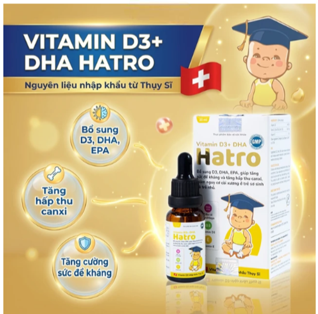 Vitamin D3 Hatro cho trẻ