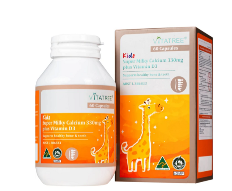 Vitatree Kids Super Milky Calcium 330mg plus Vitamin D3