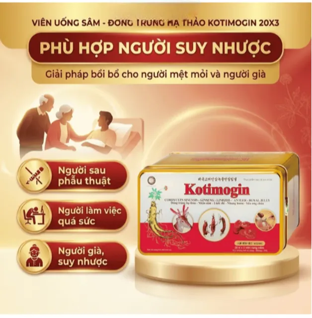 Sản phẩm Đ&ocirc;ng Tr&ugrave;ng Hạ Thảo Kotimogin