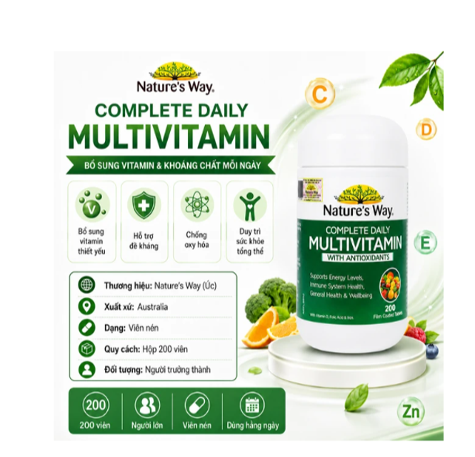 Hộp vi&ecirc;n đa vitamin Nature's Way