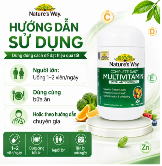Vitamin v&agrave; Kho&aacute;ng chất Nature's Way