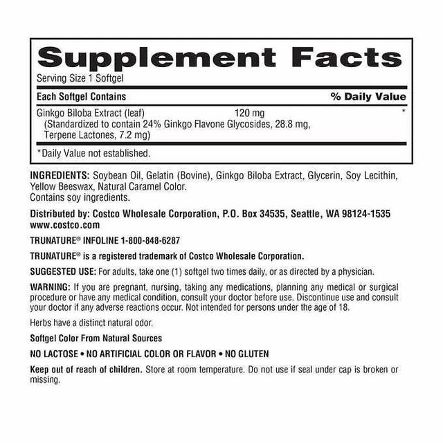 Ginkgo Biloba Trunature