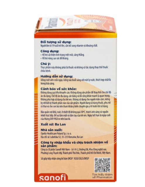 Hỗ trợ sức khỏe với Pharmaton